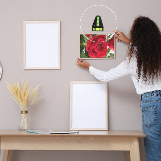 Niveau à bulle type T pour des toiles peintures