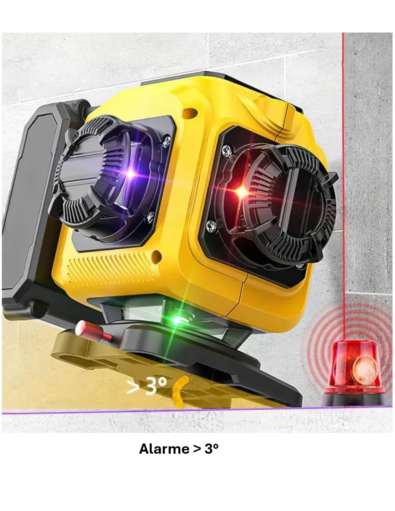 niveau laser alarme 
