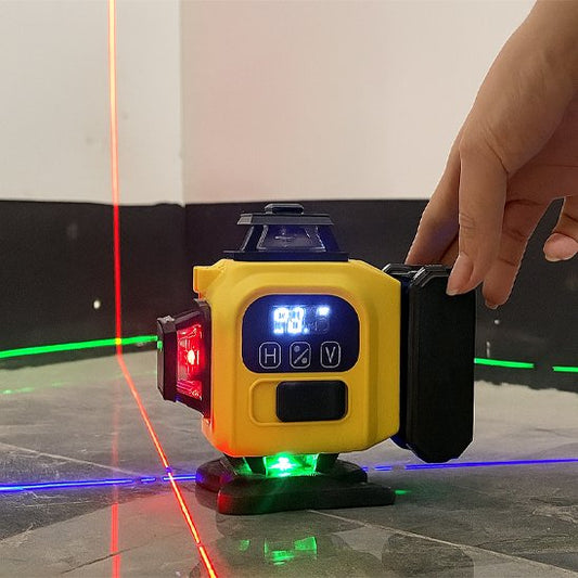 Niveau laser jaune 16lignes 4 couleurs 