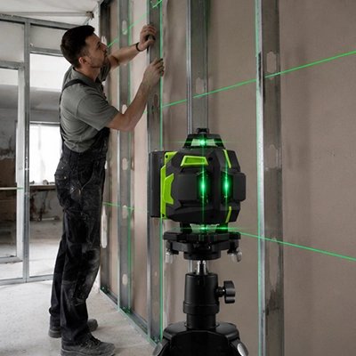 Niveau laser pour lignes verticales, horizontales
