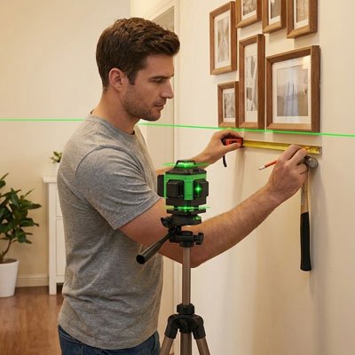 Niveau laser pour poser cadre 