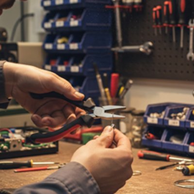 Pince a bec plat pour fil 