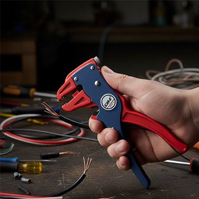 Pince a denuder automatique 18cm rouge