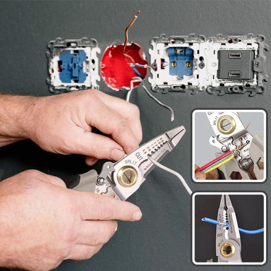 Pince a denuder de precision coupe net 
