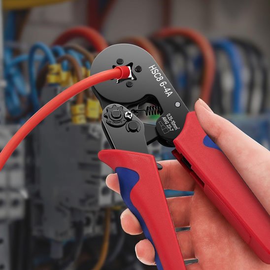 Pince a sertir electrique HSC8 6-4A embout carré