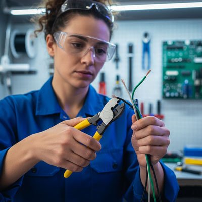 Pince coupante maniable 