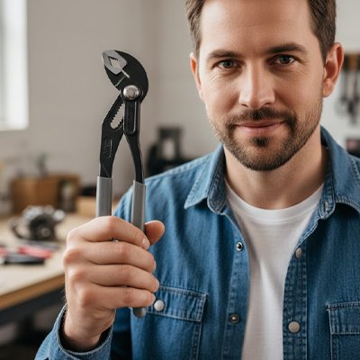 Pince multiprise gris de 24.5cm 