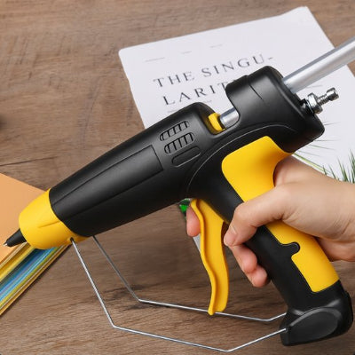 Pistolet à colle noir-jaune 300w avec support 