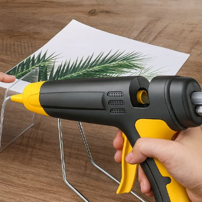 Pistolet à colle noir-jaune 300w pour le plastique 