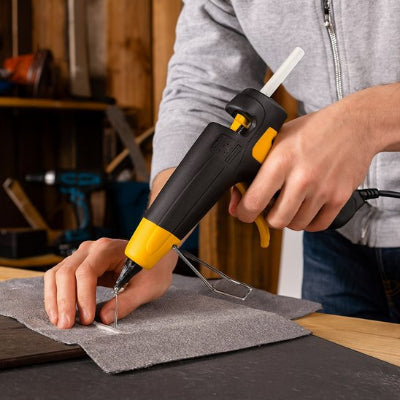 Pistolet à colle noir-jaune 300w pour tissus 