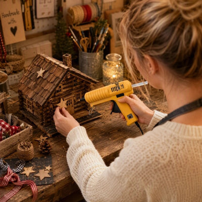 Pistolet à colle pour les pièces en bois 