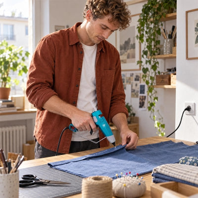 Pistolet à colle pour les travaux en tissus
