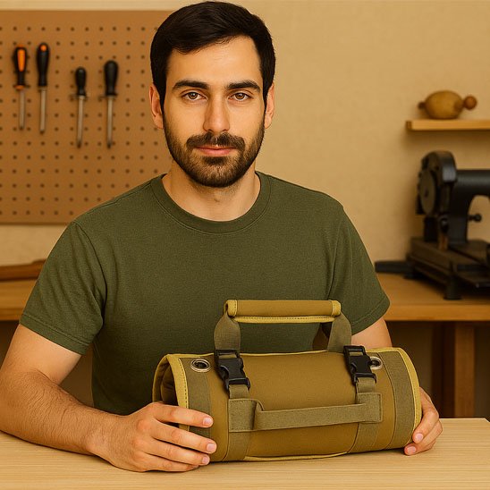 Sac a outils enroulable