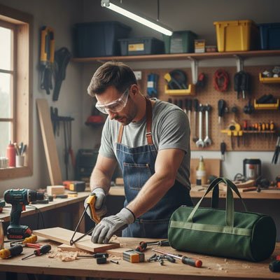Sac a outils large ouverture 