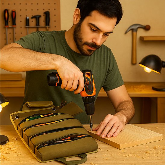 Sac a outils pochettes détachables 