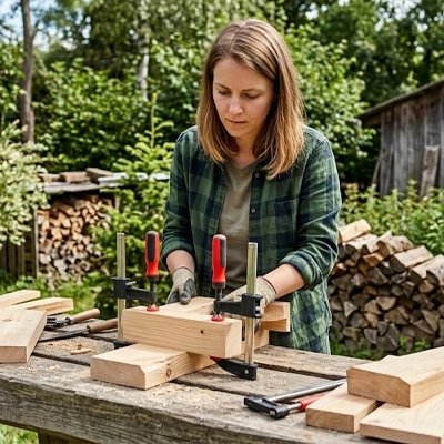 Serre joint pour la réparation du bois