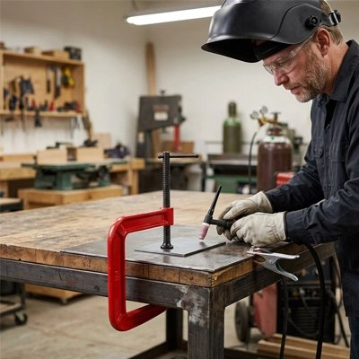 Serre joint pour serrage de pièces à souder