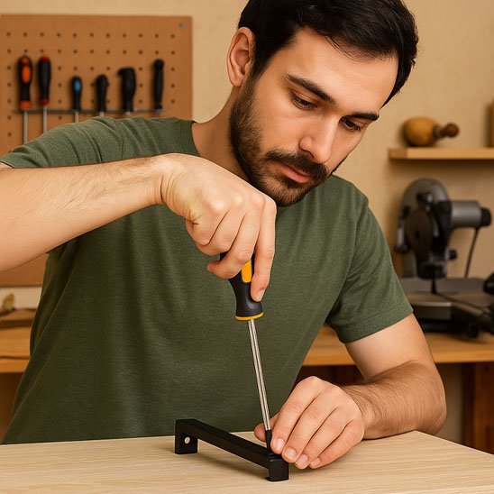 Tournevis a frapper à tête cruciforme 