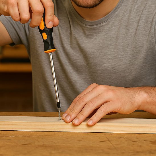 Tournevis a frapper pour viser 