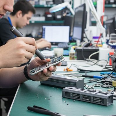 Tournevis electrique gris pour reparation electronique 