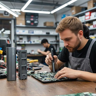 Tournevis electrique gris pour reparation tablette