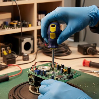 Tournevis plat pour ajustement