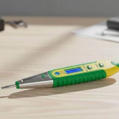 Tournevis testeur couleur vert